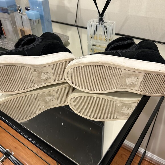 Movie's Faux Fur Lining Suede Ankle Boots Black Size 37 - Picture 5 of 7